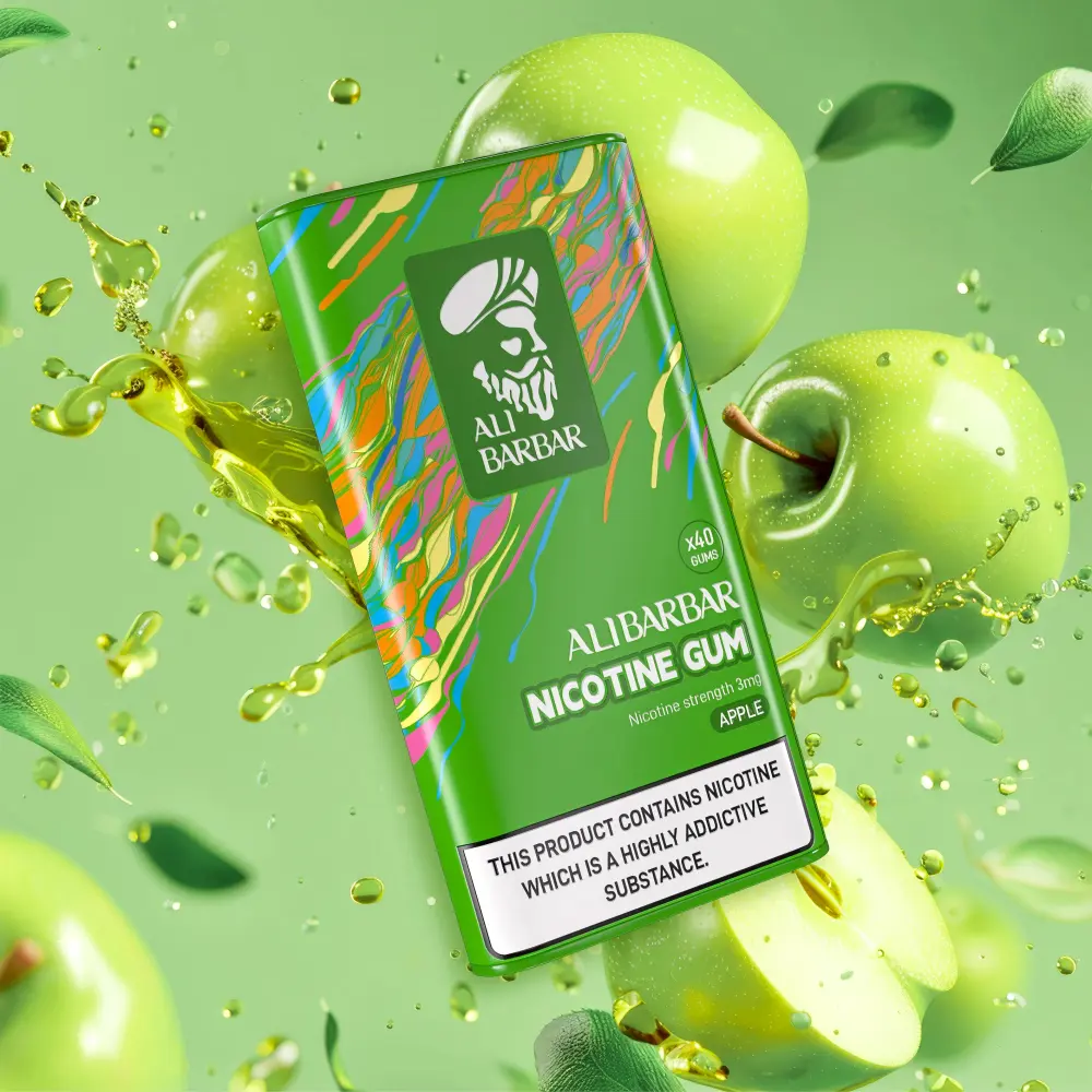 Alibarbar Nicotine Gum – Apple