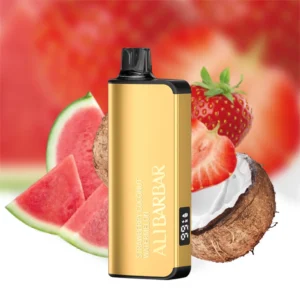 Wholesale Alibarbar Ingot 9000 Puffs Strawberry Cocorut Watemmelon