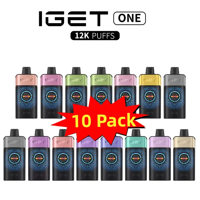 10-Pack IGET One 12000 Puffs – Mixed Flavors 🍓🍍